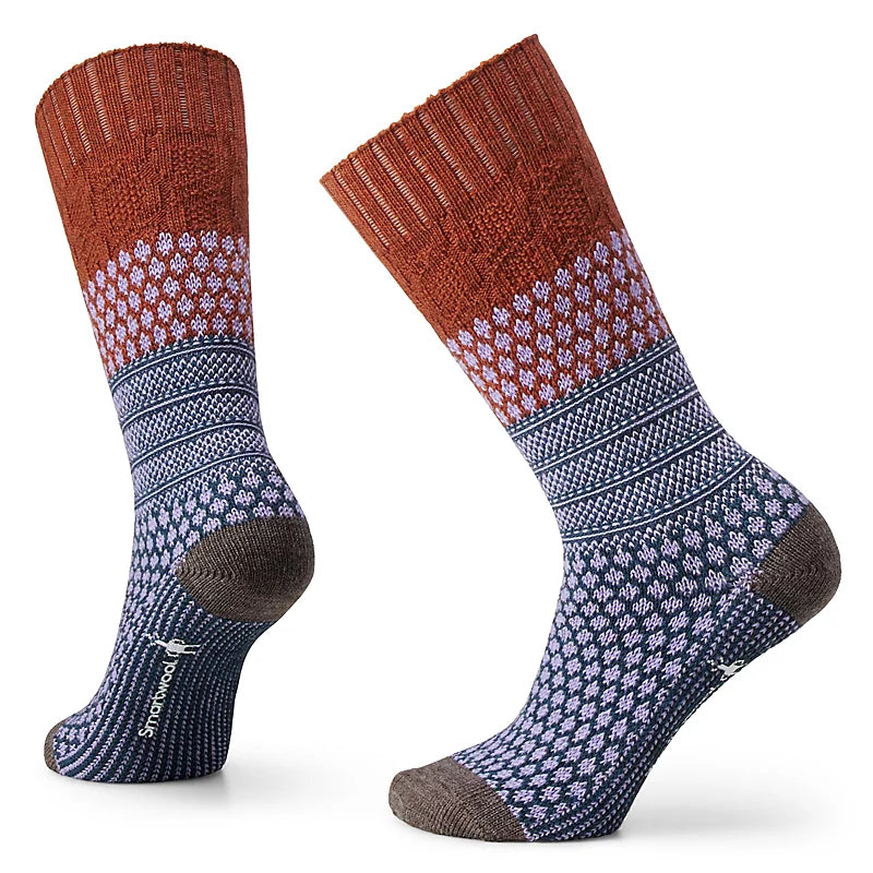 Smartwool - Women's Everyday Popcorn Cable Full Cushion Crew Socks- Picante