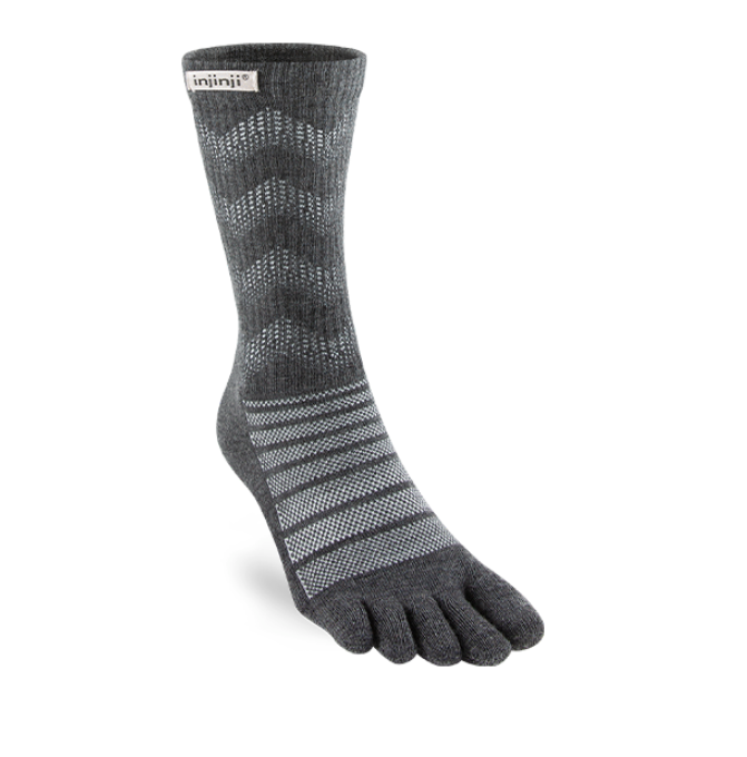 Injinji - Outdoor Midweight Crew - Charcoal Wool