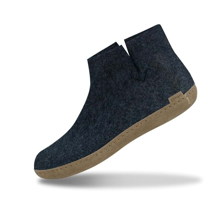 Glerups - Boot With Leather Sole - Denim Wool