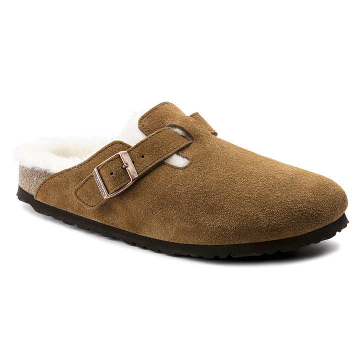 Birkenstock - Boston Shearling - Mink Suede Leather