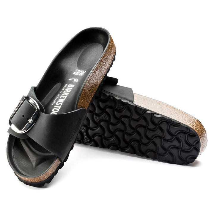 Birkenstock - Madrid Big Buckle - Black Oiled Leather