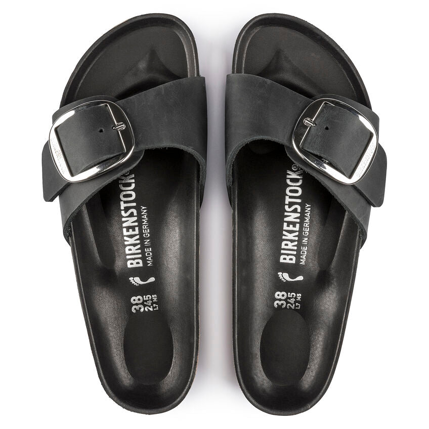 Birkenstock - Madrid Big Buckle - Black Oiled Leather