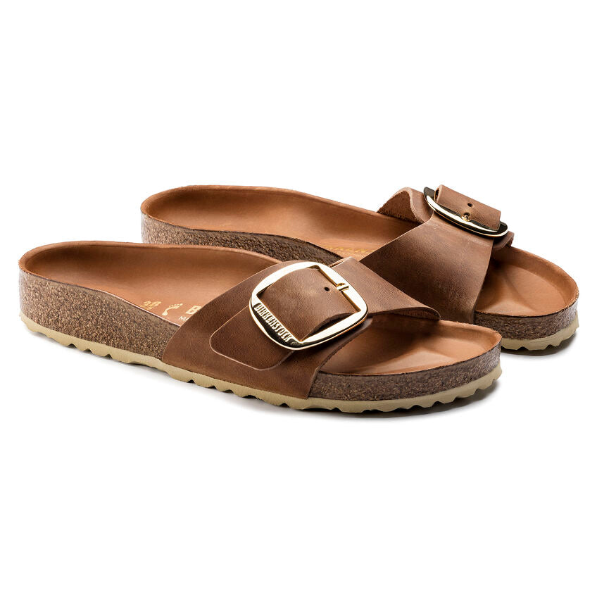 Birkenstock - Madrid Big Buckle - Cognac Leather