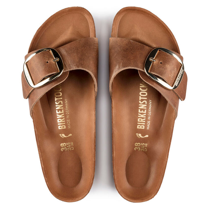 Birkenstock - Madrid Big Buckle - Cognac Leather