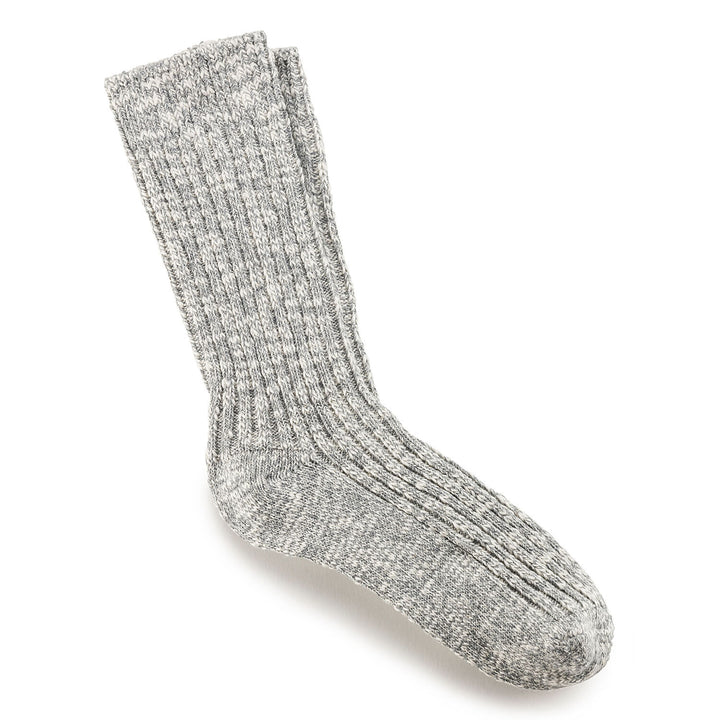 Birkenstock - Cotton Slub Socks -Gray/White