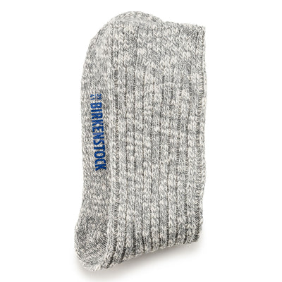 Birkenstock - Cotton Slub Socks -Gray/White