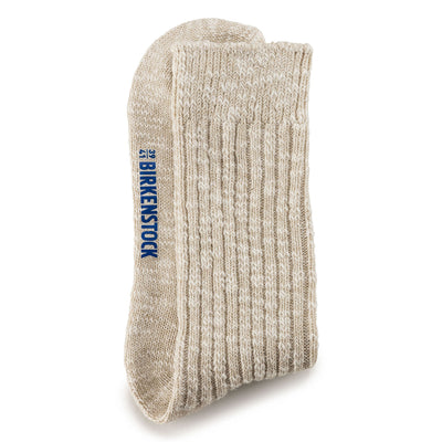 Birkenstock - Cotton Slub Socks -Beige/White