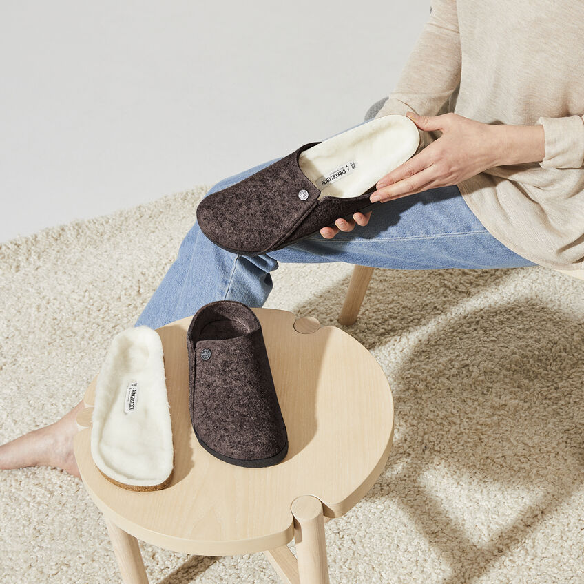 Birkenstock - Zermatt Shearling - Mocha Wool Felt