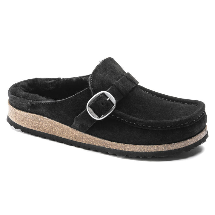 Birkenstock - Buckley Shearling - Black Suede Leather