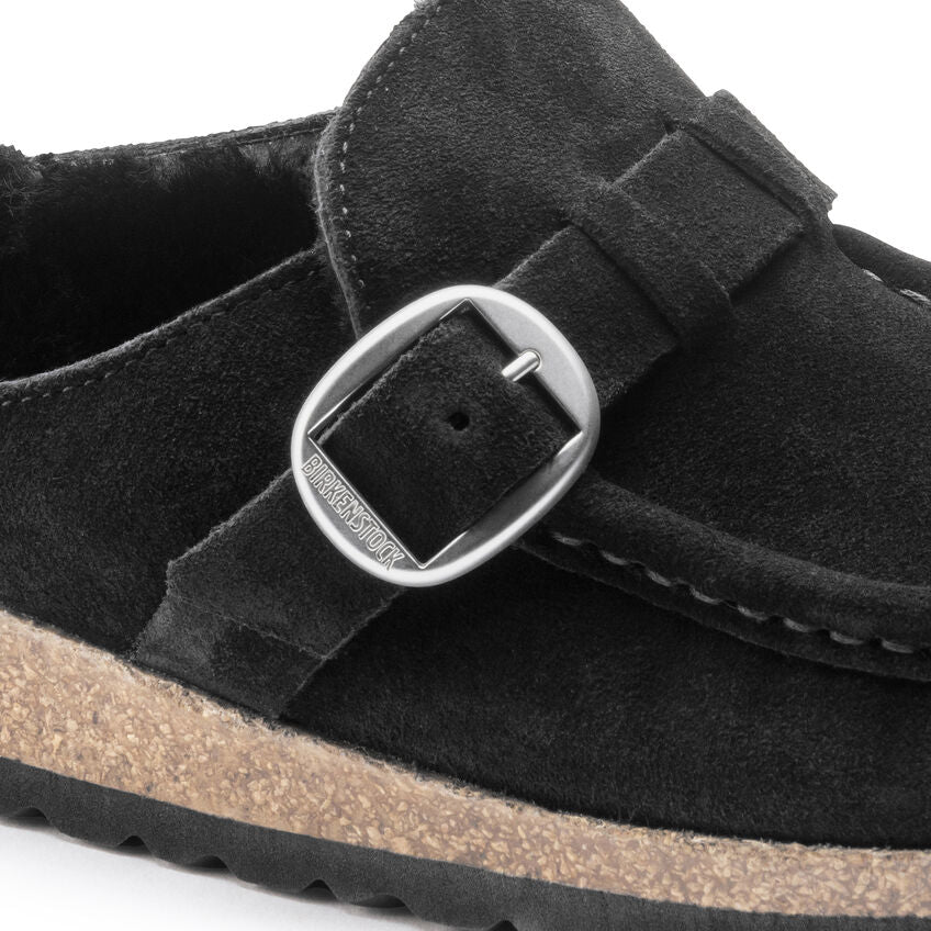 Birkenstock - Buckley Shearling - Black Suede Leather