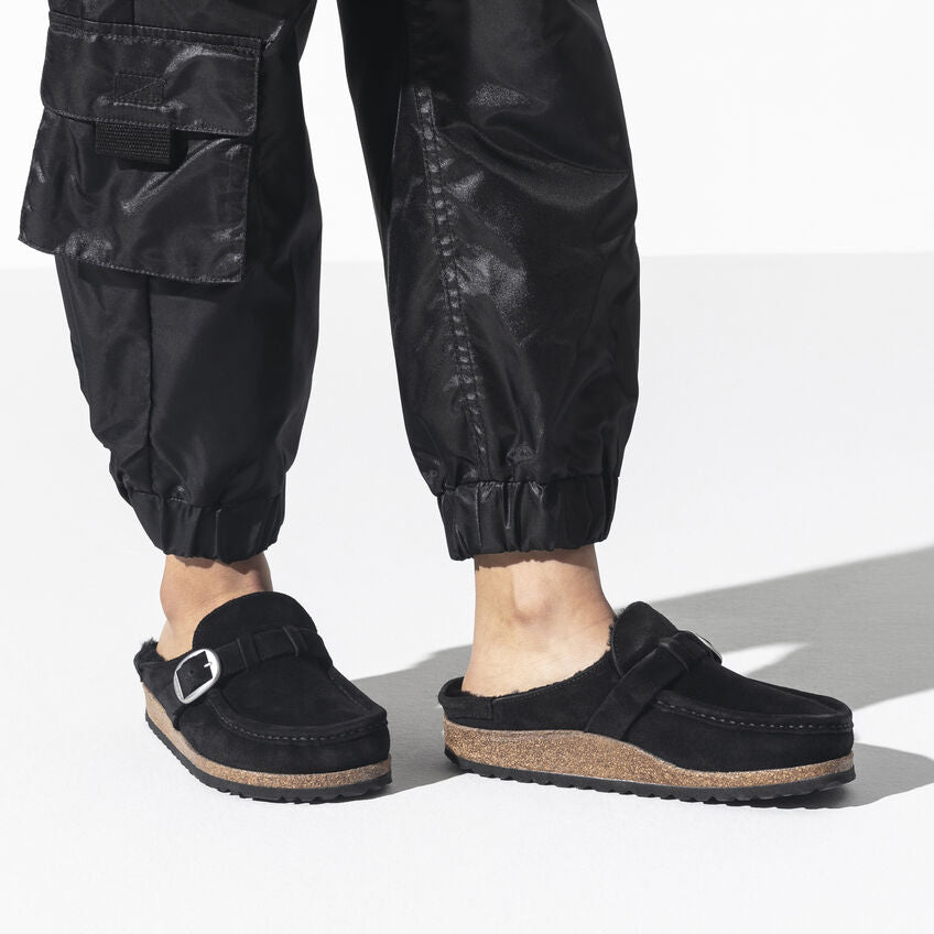 Birkenstock 2024 buckley black suede narrow