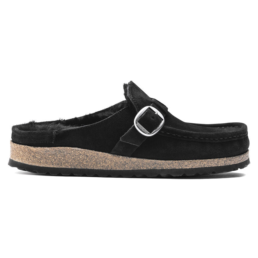 Birkenstock - Buckley Shearling - Black Suede Leather