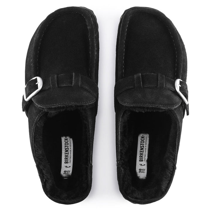 Birkenstock - Buckley Shearling - Black Suede Leather