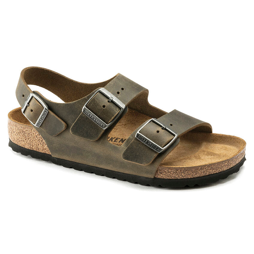 Birkenstock - Milano - Faded Khaki Oiled Leather