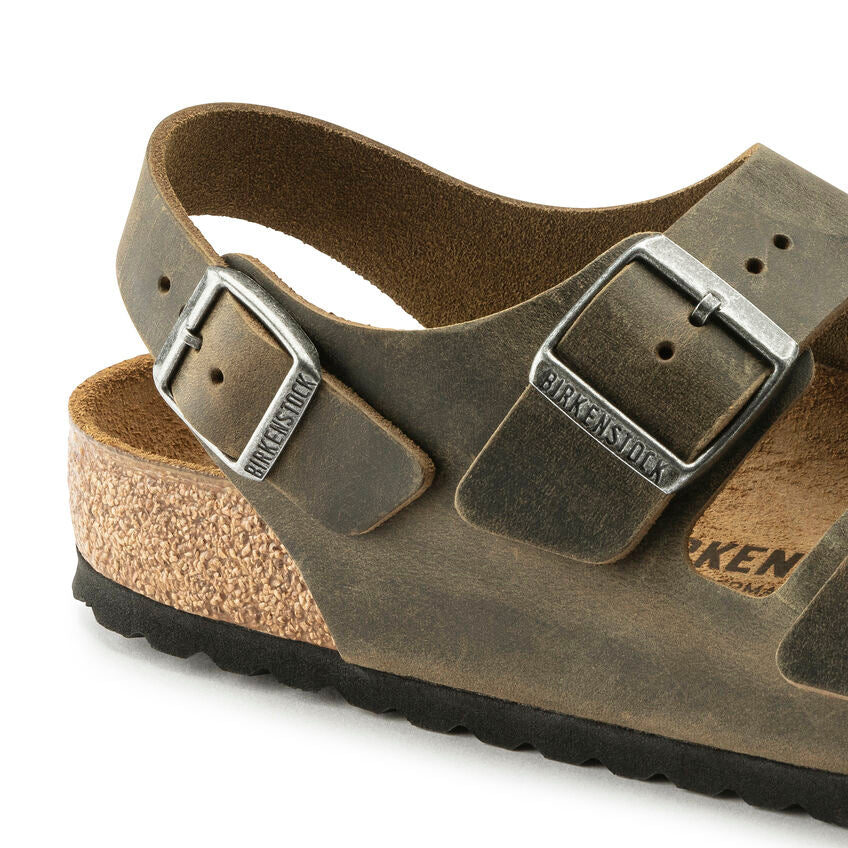 Birkenstock - Milano - Faded Khaki Oiled Leather