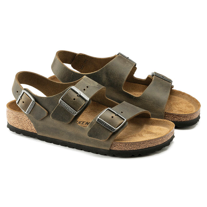 Birkenstock - Milano - Faded Khaki Oiled Leather