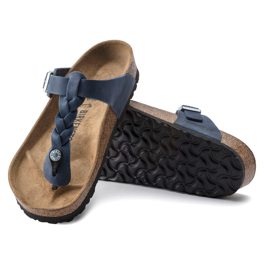 Birkenstock - Gizeh Braided - Navy Oiled Leather