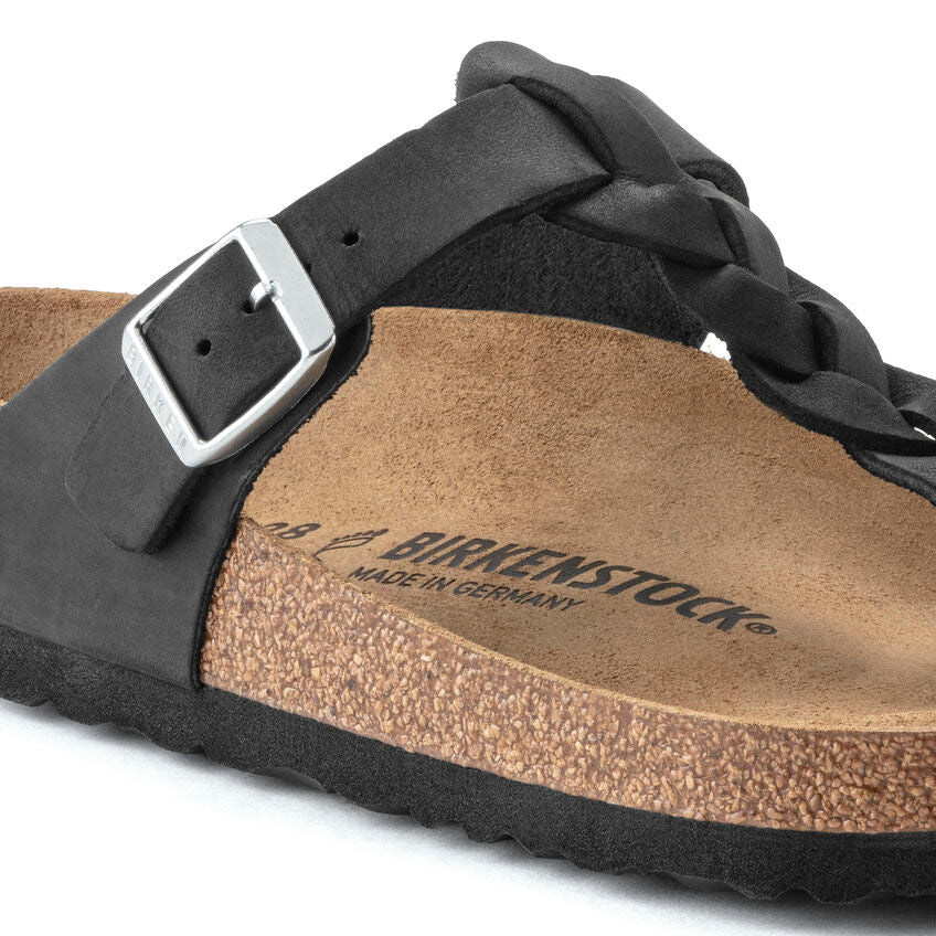 Birkenstock - Gizeh Braided - Black Oiled Leather