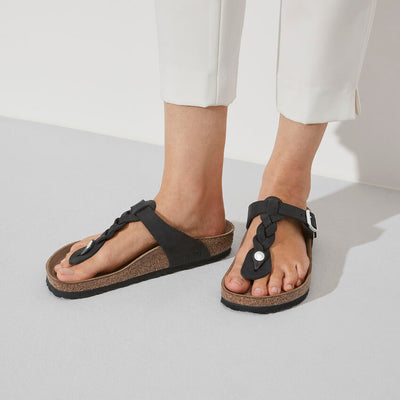 Birkenstock - Gizeh Braided - Black Oiled Leather