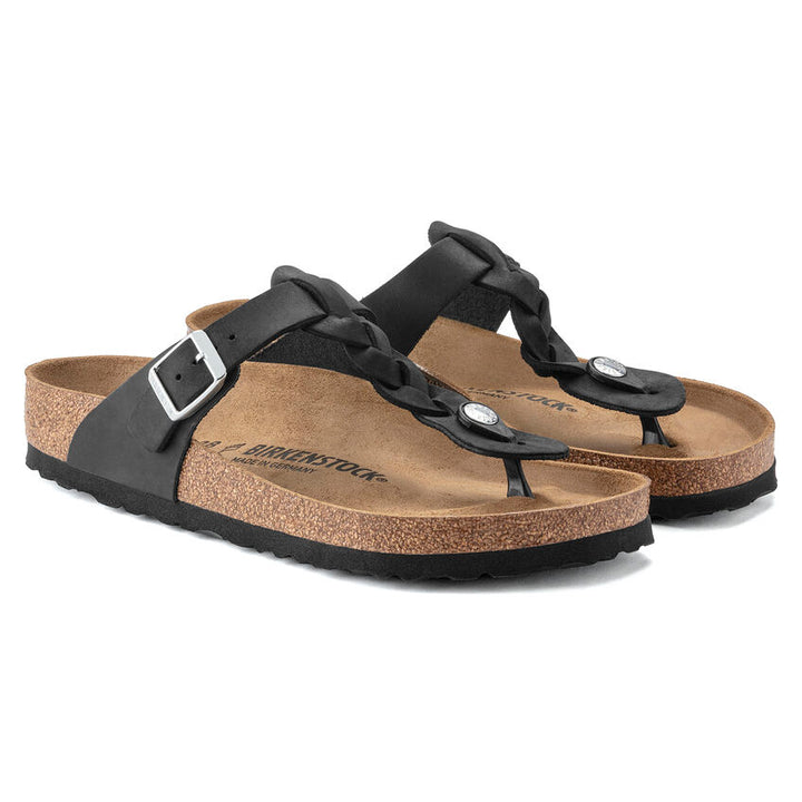 Birkenstock - Gizeh Braided - Black Oiled Leather