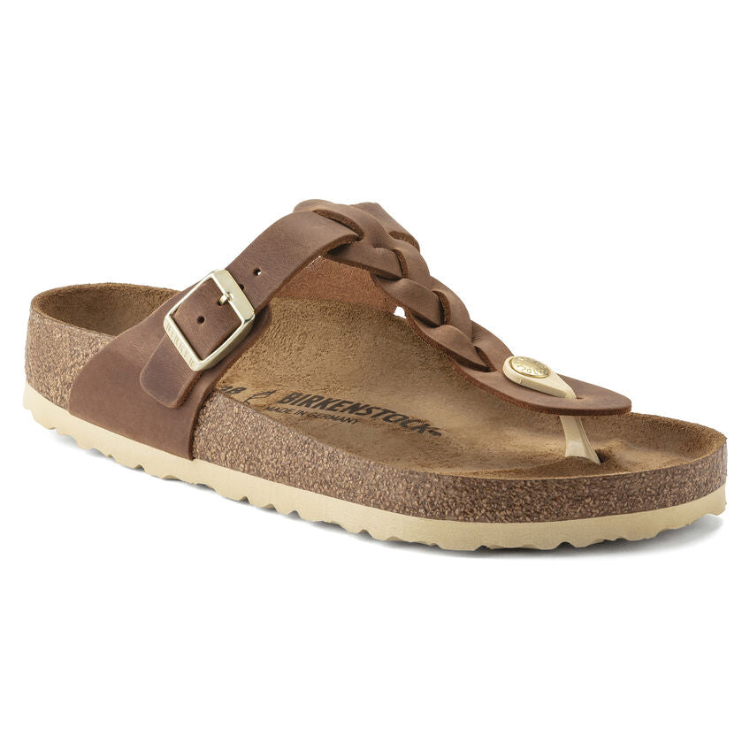 Birkenstock - Gizeh Braided - Cognac Oiled Leather