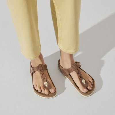 Birkenstock - Gizeh Braided - Cognac Oiled Leather