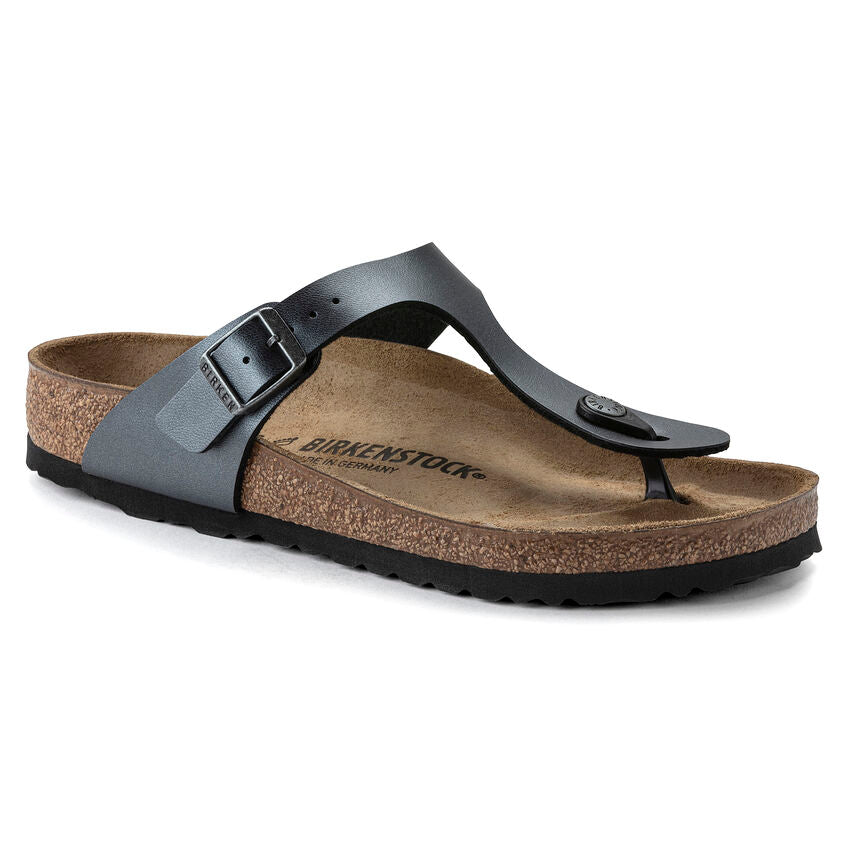 Birkenstock - Gizeh - Metallic Black Birko-Flor