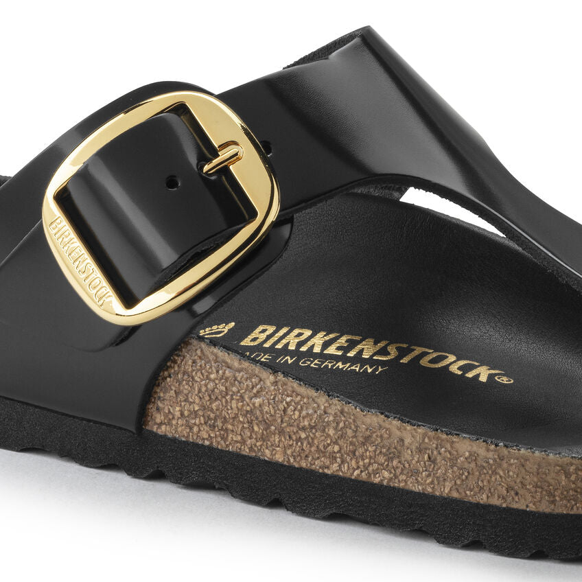 Birkenstock - Gizeh Big Buckle - High Shine Black Leather