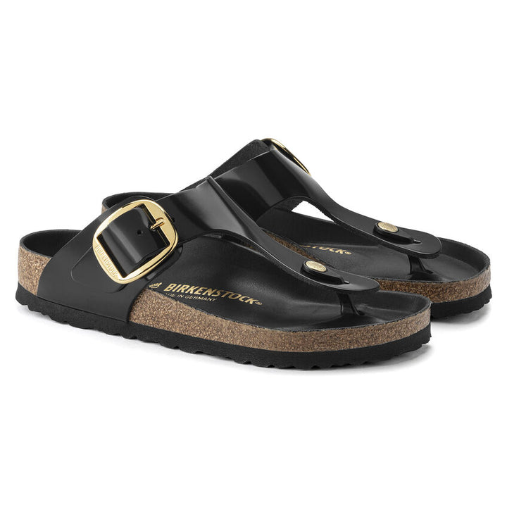 Birkenstock - Gizeh Big Buckle - High Shine Black Leather