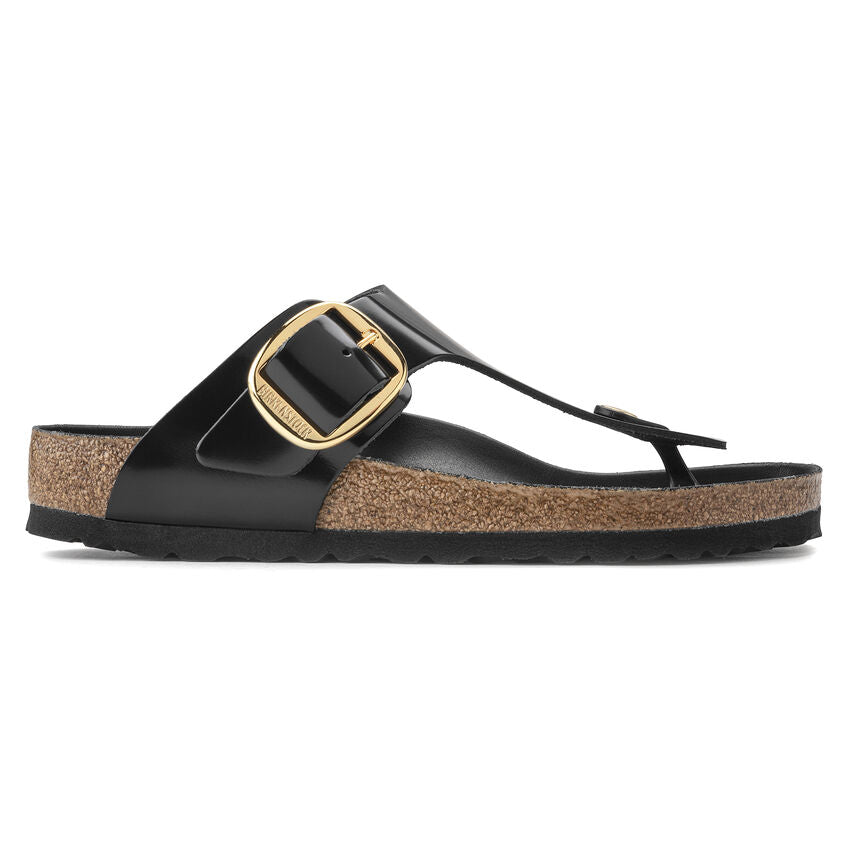 Birkenstock - Gizeh Big Buckle - High Shine Black Leather