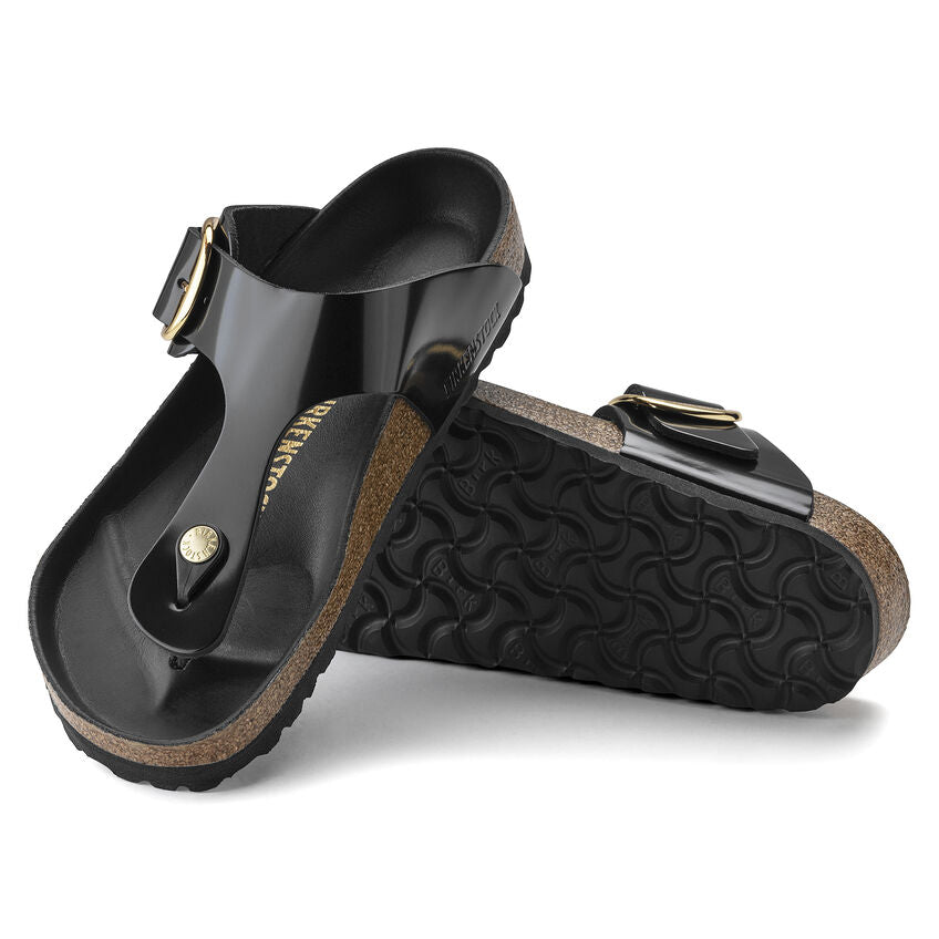 Birkenstock - Gizeh Big Buckle - High Shine Black Leather