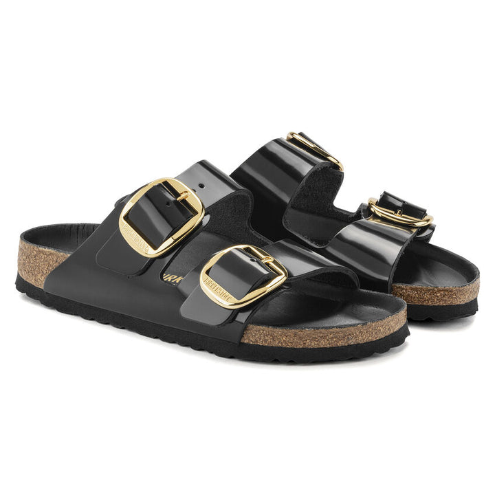 Birkenstock - Arizona Big Buckle - High Shine Black Leather