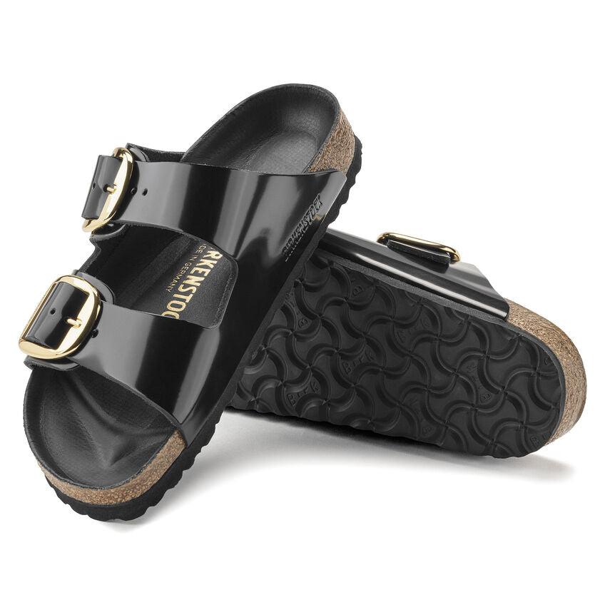 Birkenstock - Arizona Big Buckle - High Shine Black Leather