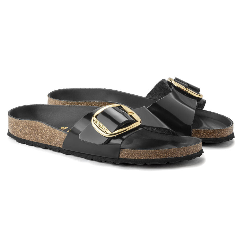 Birkenstock - Madrid Big Buckle - High Shine Black Leather