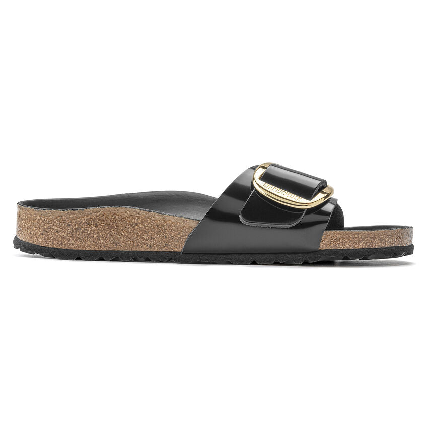 Birkenstock - Madrid Big Buckle - High Shine Black Leather