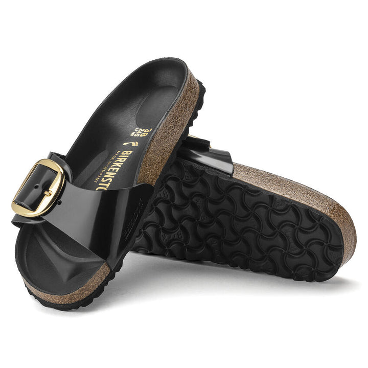 Birkenstock - Madrid Big Buckle - High Shine Black Leather