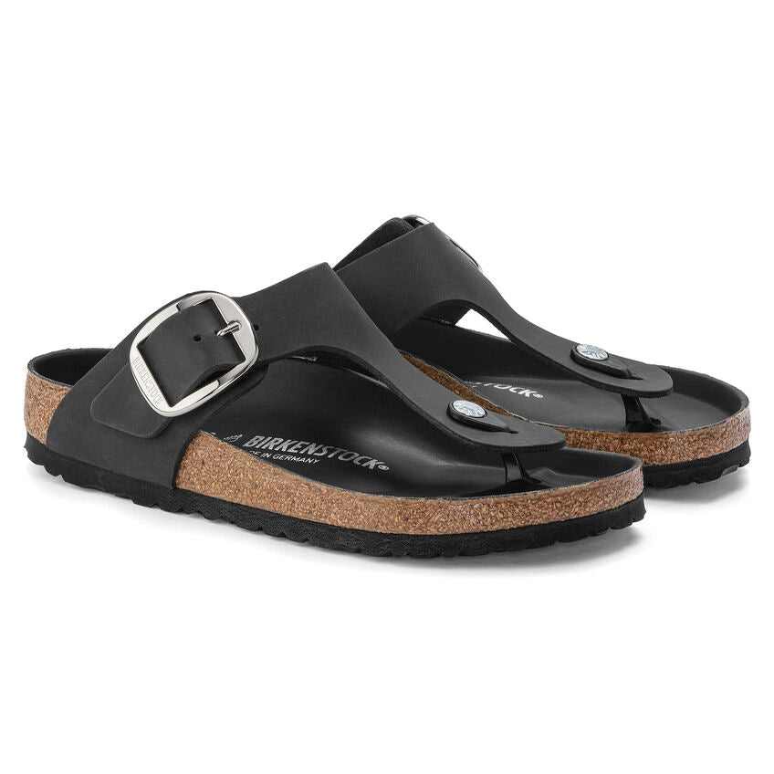 Birkenstock - Gizeh Big Buckle - Black Oiled Leather