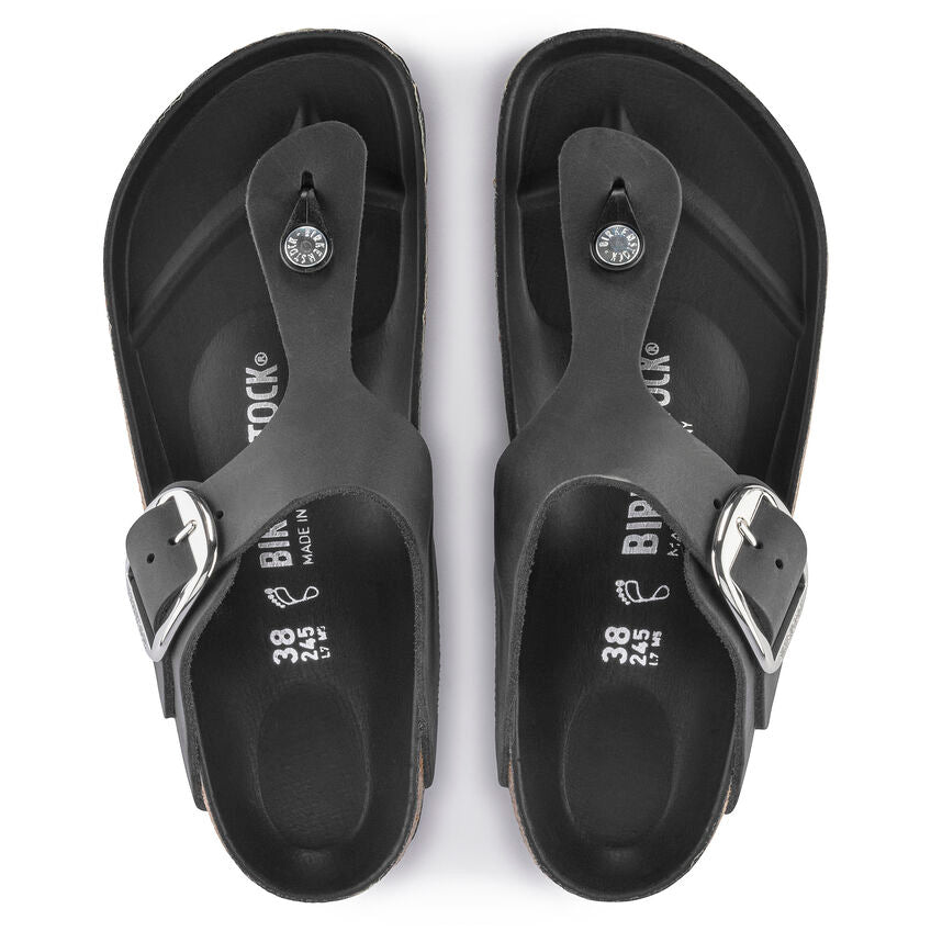 Birkenstock - Gizeh Big Buckle - Black Oiled Leather