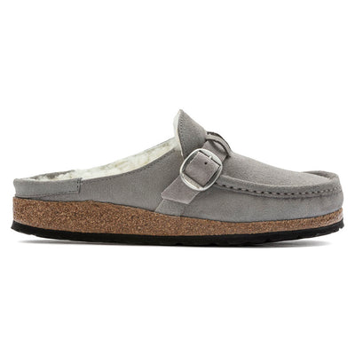Birkenstock - Buckley Shearling - Stone Coin Suede Leather