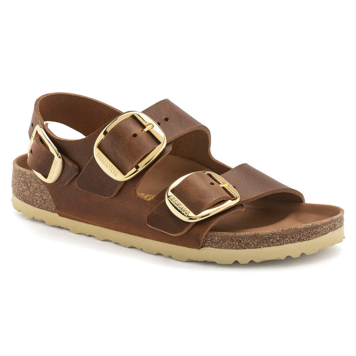 Birkenstock - Milano Big Buckle - Cognac Oiled Leather