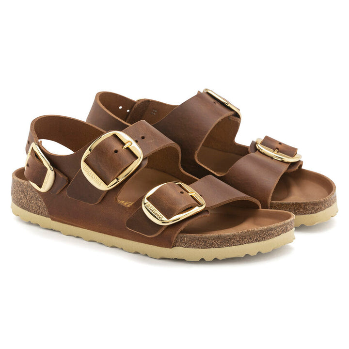 Birkenstock - Milano Big Buckle - Cognac Oiled Leather