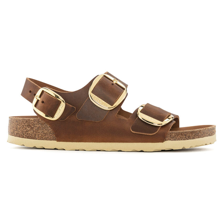 Birkenstock - Milano Big Buckle - Cognac Oiled Leather