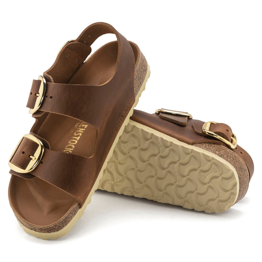 Birkenstock - Milano Big Buckle - Cognac Oiled Leather