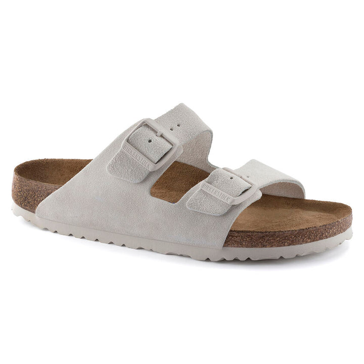 Birkenstock - Arizona Soft - Antique White Suede Leather