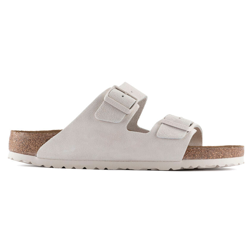 Birkenstock - Arizona Soft - Antique White Suede Leather