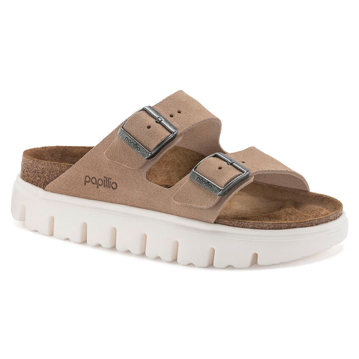 Birkenstock Papillio - Arizona Chunky - Warm Sand Suede Leather