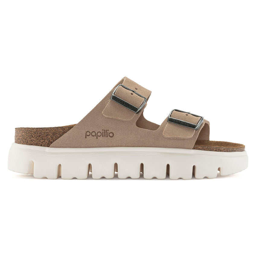 Birkenstock Papillio - Arizona Chunky - Warm Sand Suede Leather