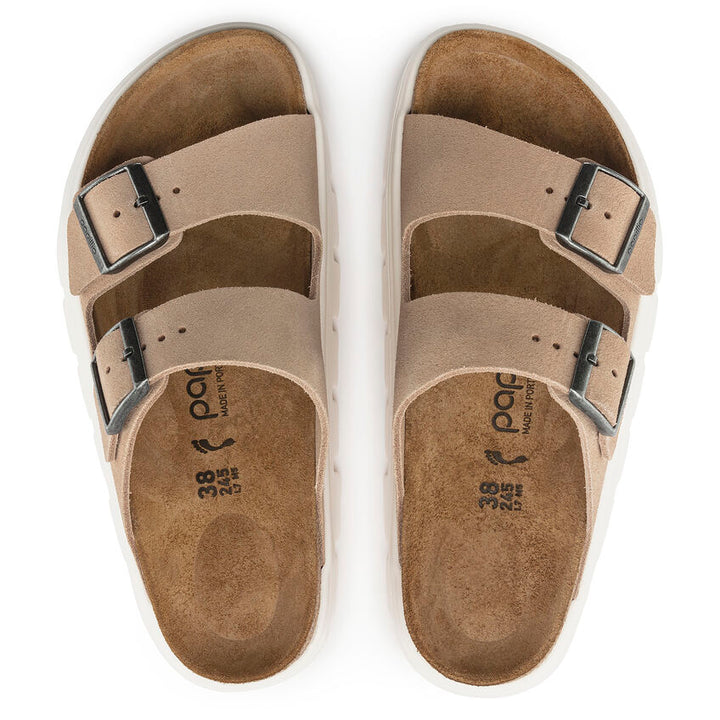 Birkenstock Papillio - Arizona Chunky - Warm Sand Suede Leather