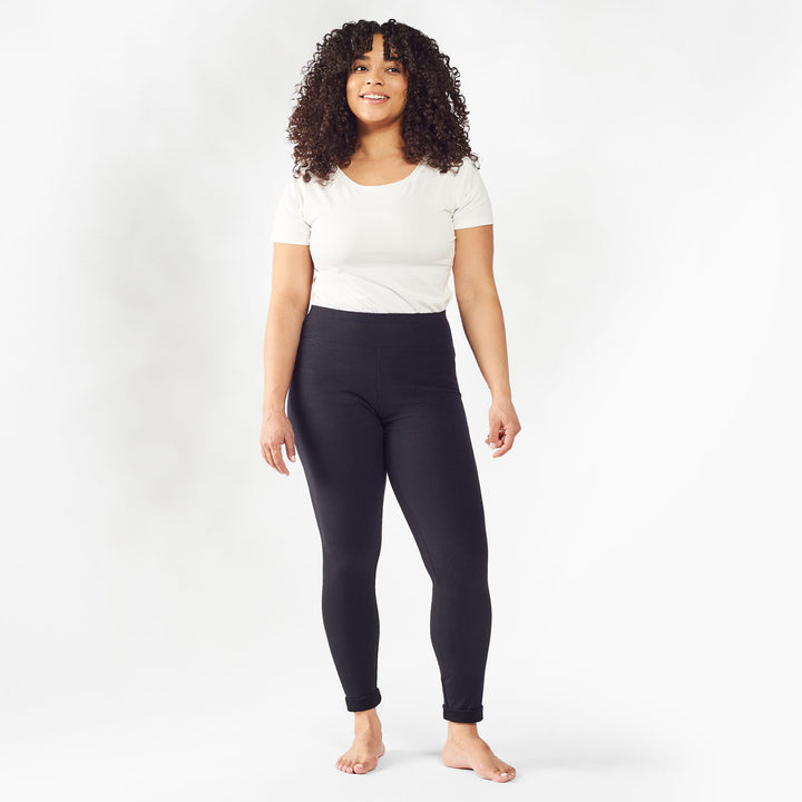 Maggie's Organics - Fleece Leggings - Black Organic Cotton