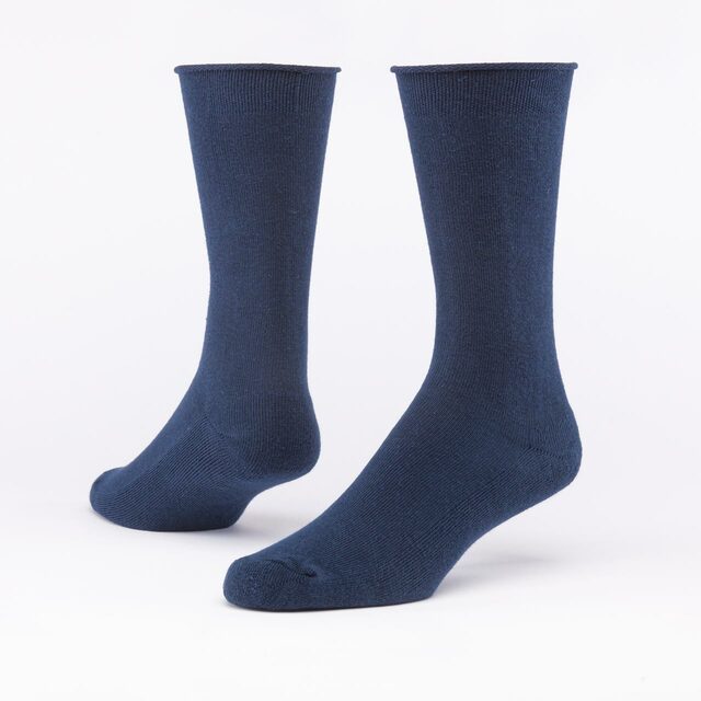 Maggie's Organics - Cushion Crew Sock - Navy Organic Cotton